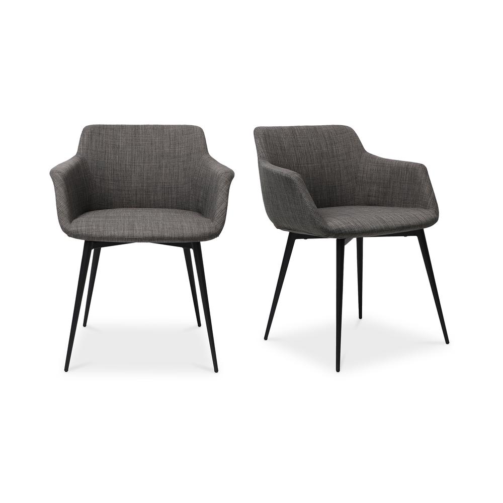 Ronda Arm Chair Grey-Set Of Two. Picture 2