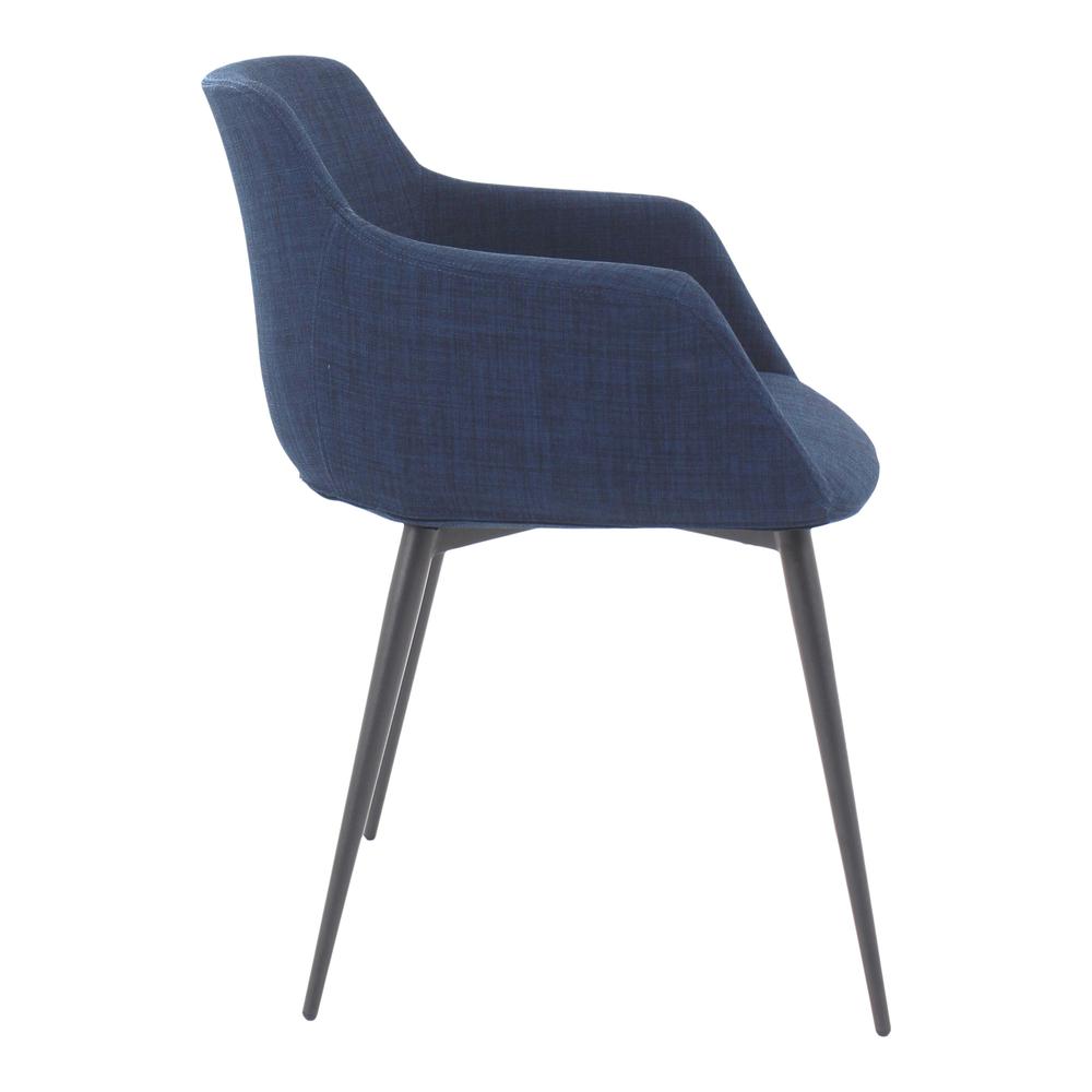 Ronda Arm Chair Blue-Set Of Two. Picture 9