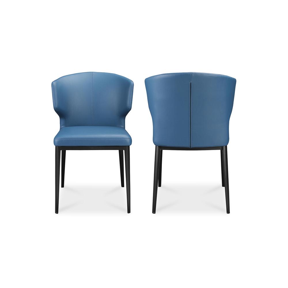 Delaney Dining Chair Steel Blue-Set Of Two. Picture 2