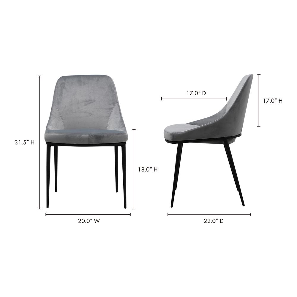 Sedona Dining Chair Grey-Set Of Two. Picture 11