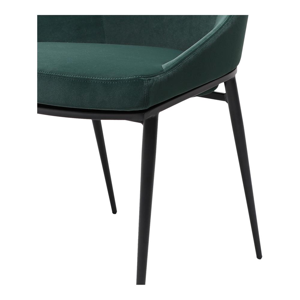 Sedona Dining Chair Green Velvet-Set Of Two. Picture 9