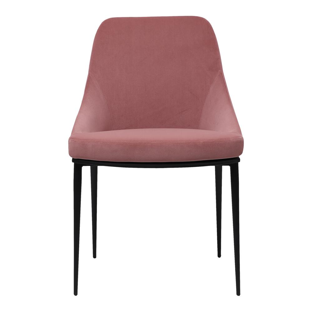 SEDONA DINING CHAIR PINK VELVET-M2. Picture 1