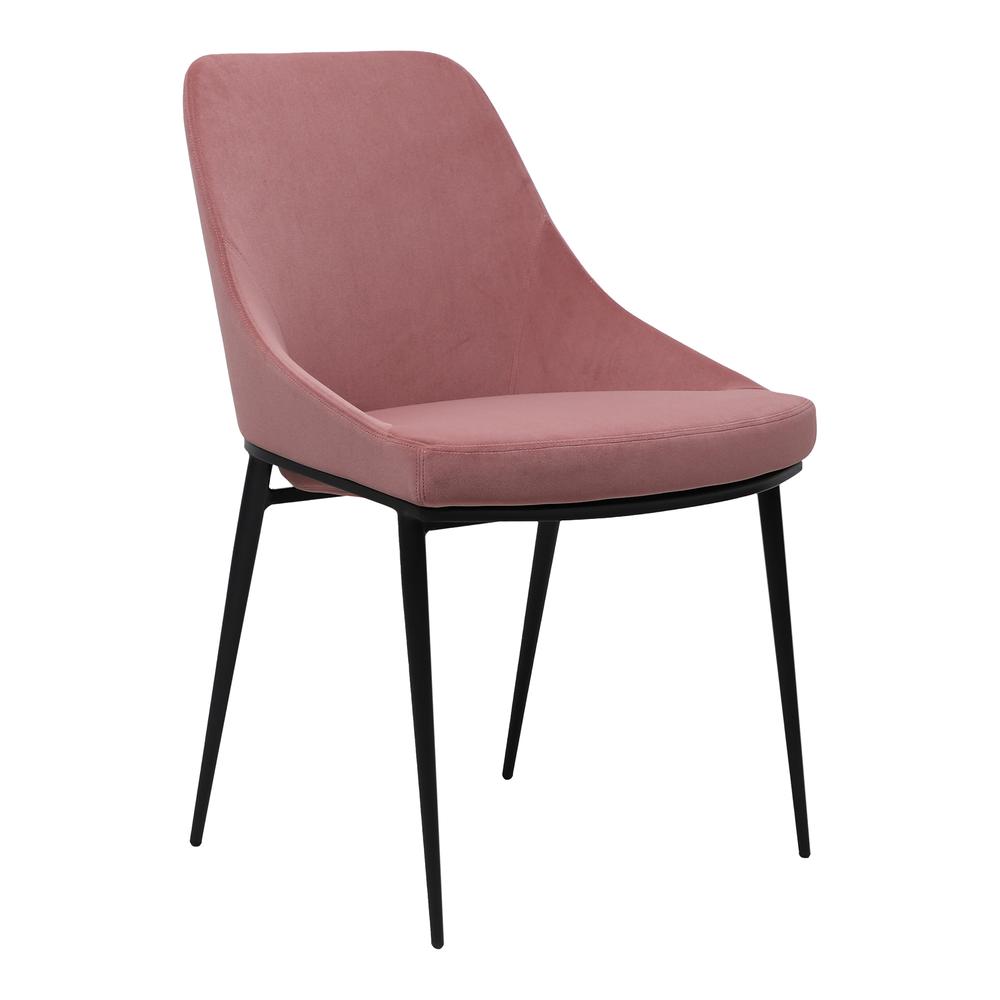 SEDONA DINING CHAIR PINK VELVET-M2. Picture 2