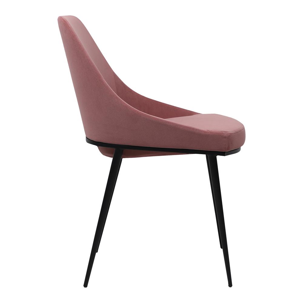 SEDONA DINING CHAIR PINK VELVET-M2. Picture 3