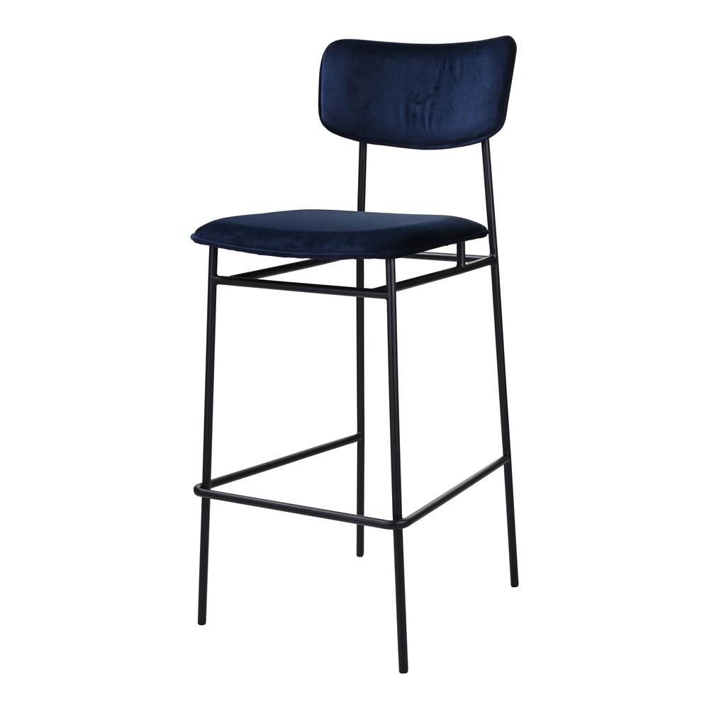 SAILOR BARSTOOL BLUE. Picture 1