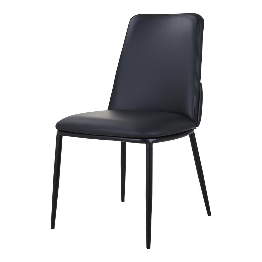 DOUGLAS DINING CHAIR BLACK-SET OF TWO. Picture 1