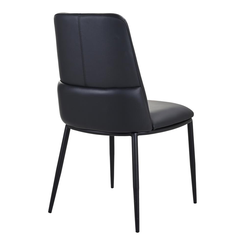 DOUGLAS DINING CHAIR BLACK-SET OF TWO. Picture 4