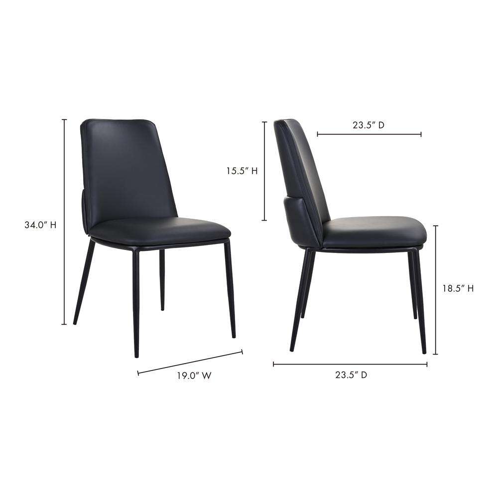 Douglas Dining Chair Black-Set Of Two. Picture 8