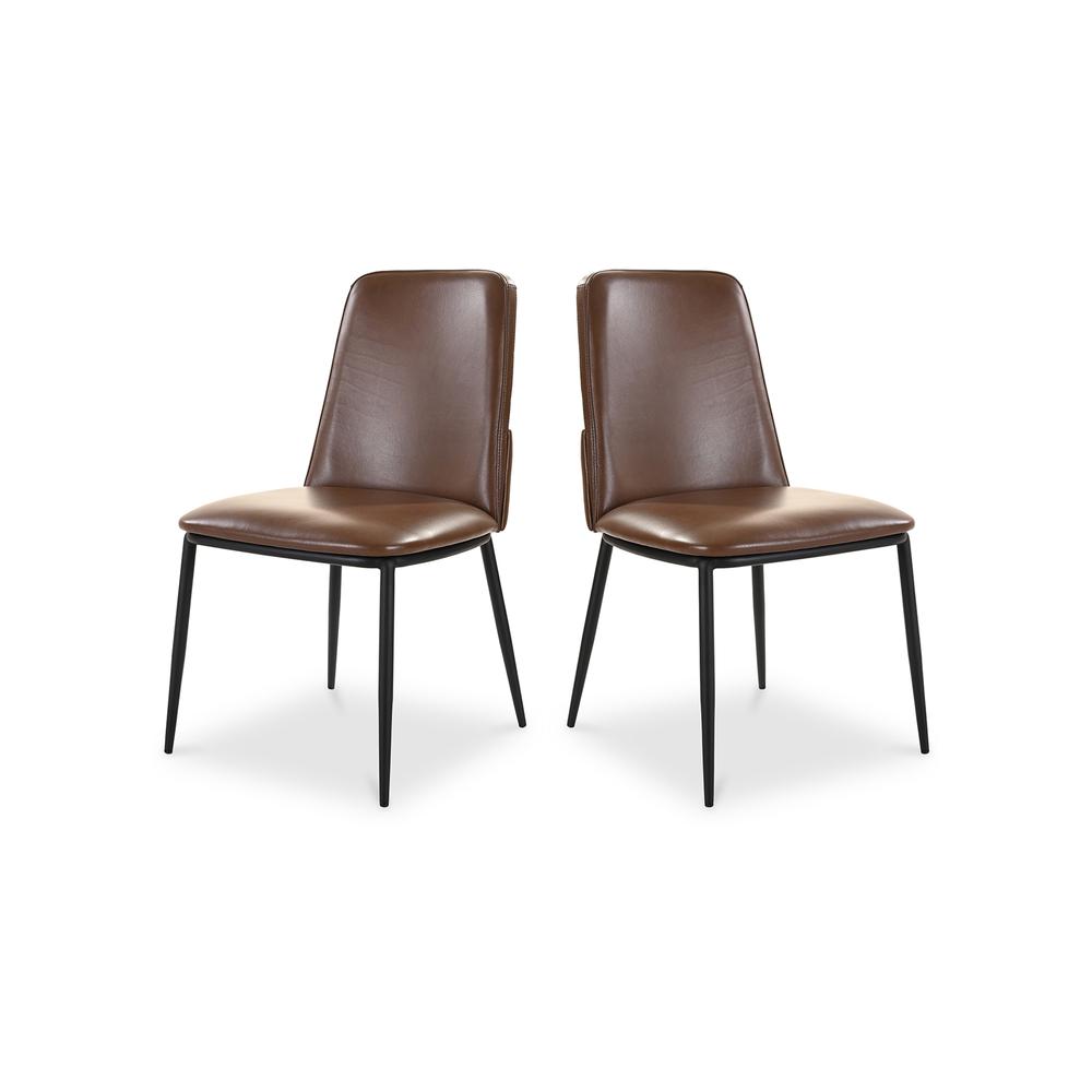 Douglas Dining Chair Dark Brown-Set Of Two. Picture 2