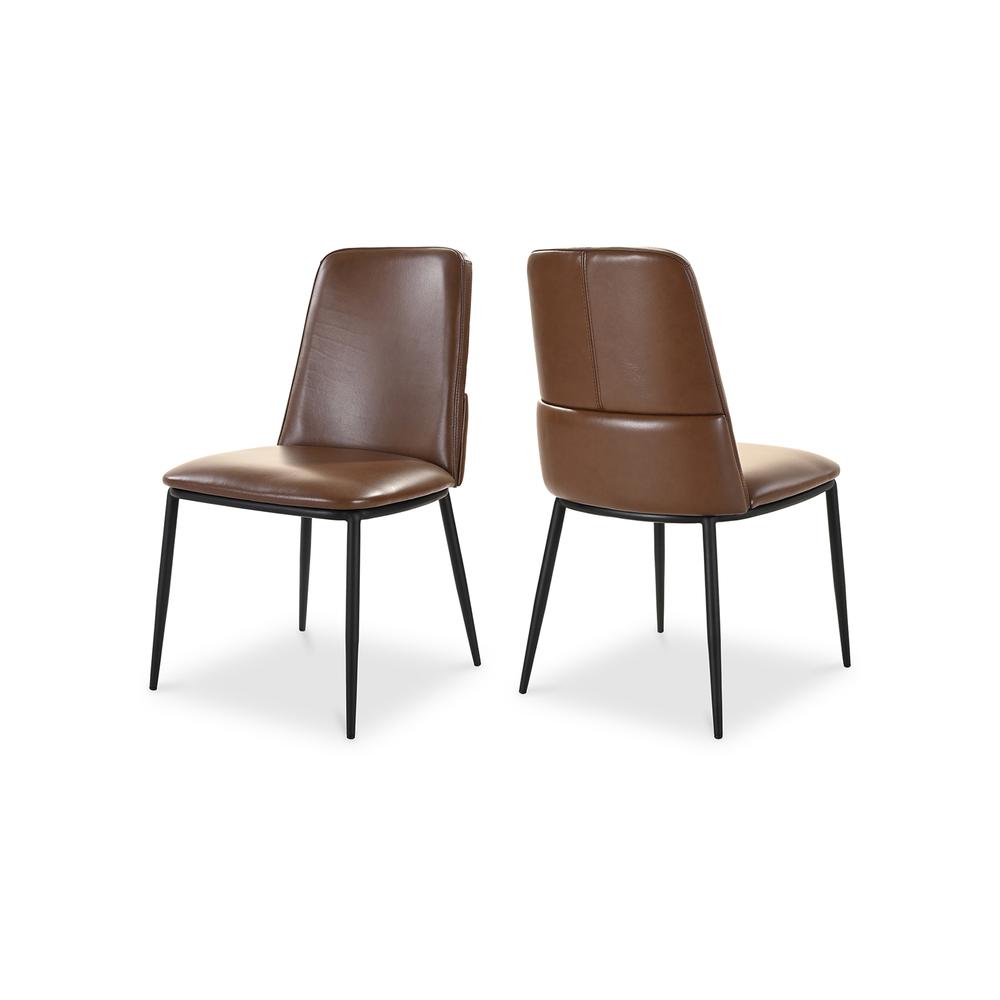 Douglas Dining Chair Dark Brown-Set Of Two. Picture 3