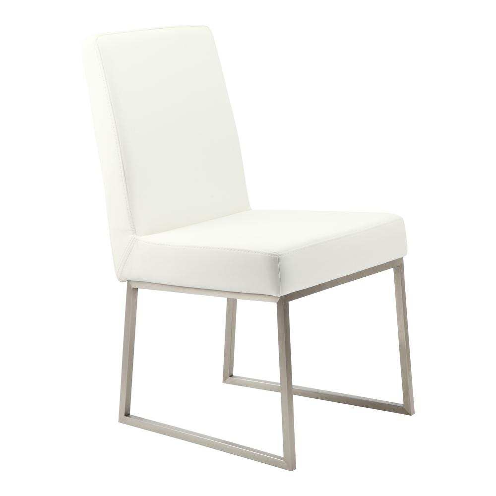 Modern White Dining Chair Set - Tyson Collection (Set of 2), Belen Kox. Picture 4