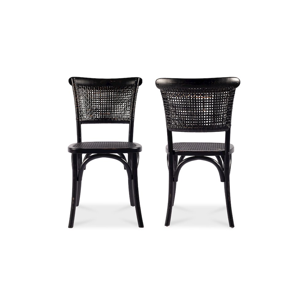 Churchill Dining Chair Antique Black-Set Of Two. Picture 3