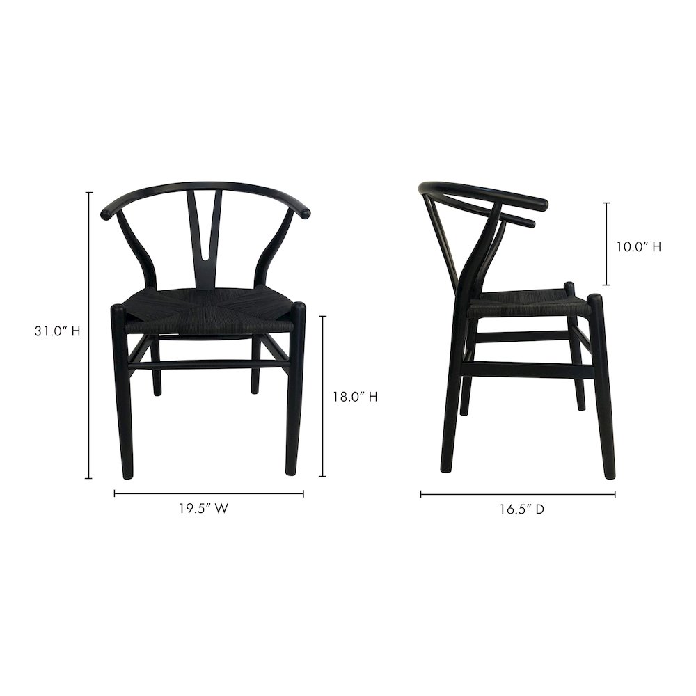 Ventana Dining Chair Black-Set Of Two. Picture 12