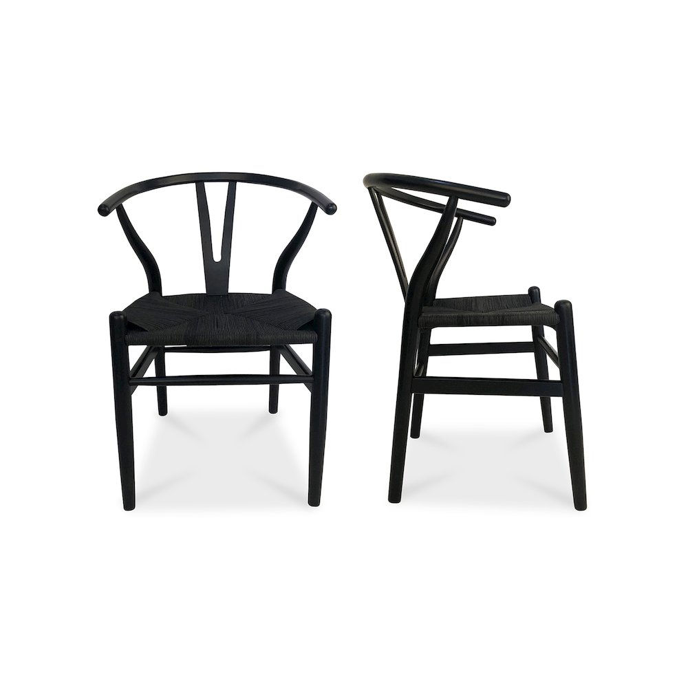 Ventana Dining Chair Black-Set Of Two. Picture 1