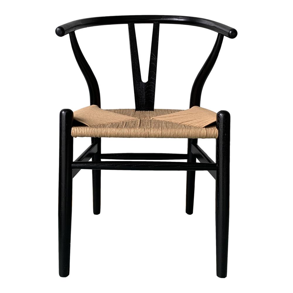 Ventana Dining Chair Black And Natural-Set Of Two. Picture 3