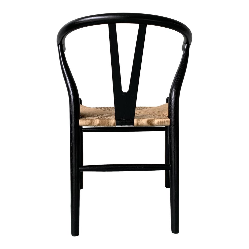 Ventana Dining Chair Black And Natural-Set Of Two. Picture 6