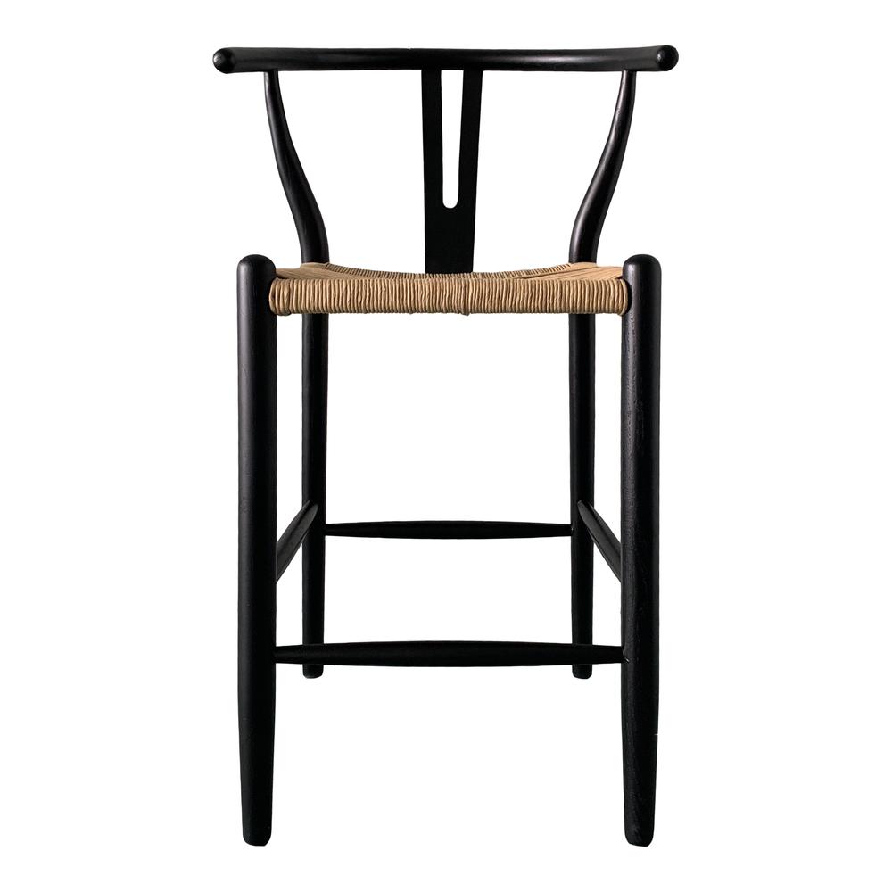 VENTANA COUNTER STOOL BLACK AND NATURAL. Picture 1