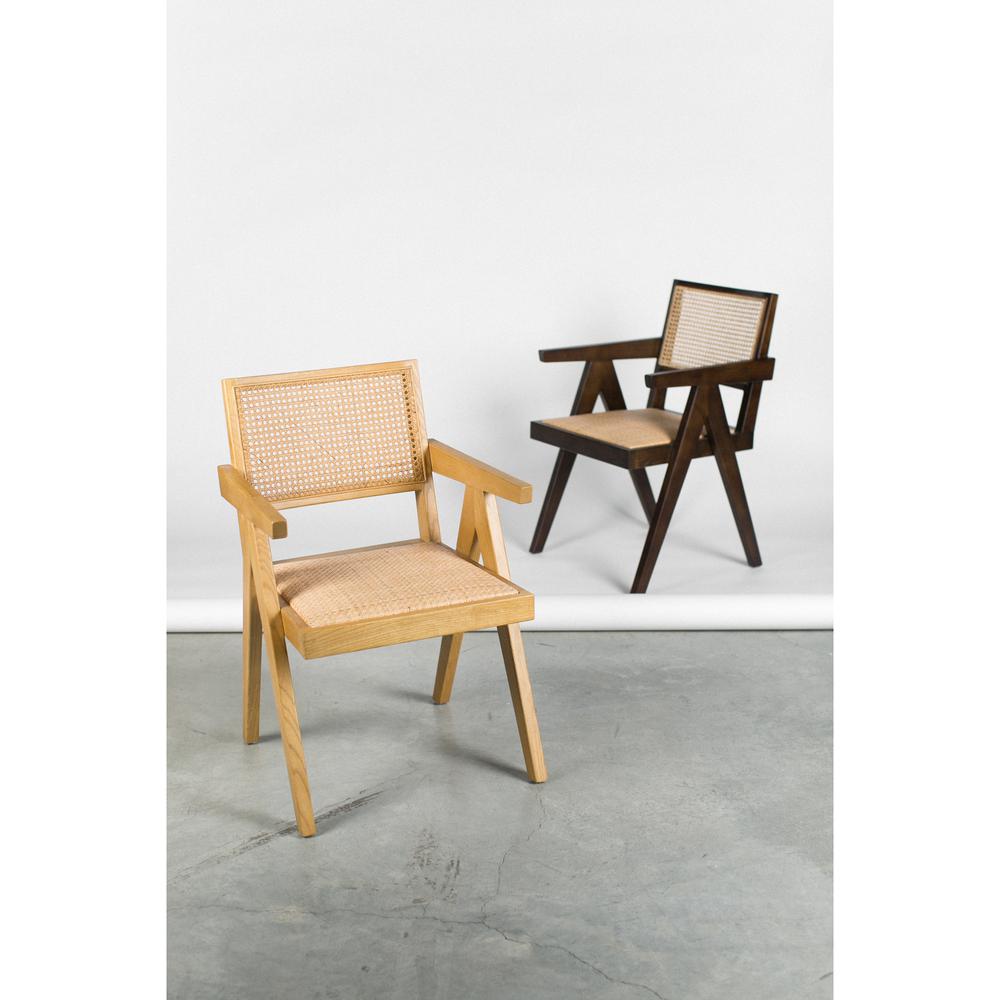 Takashi Chair Dark Brown-Set Of Two. Picture 8