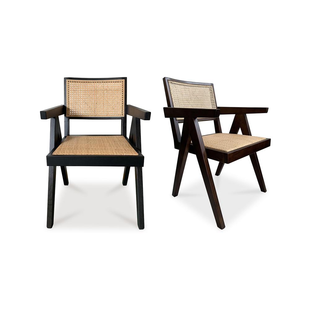 Takashi Chair Dark Brown-Set Of Two. Picture 2