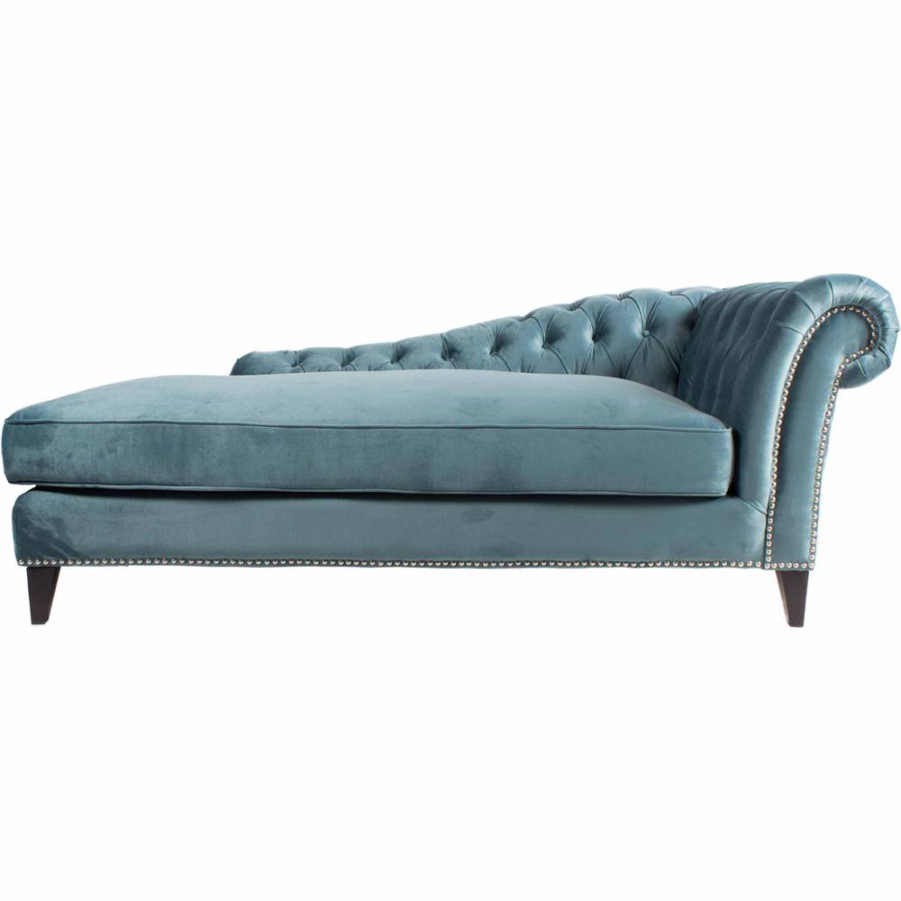 Bibiano Chaise Velvet Blue. The main picture.