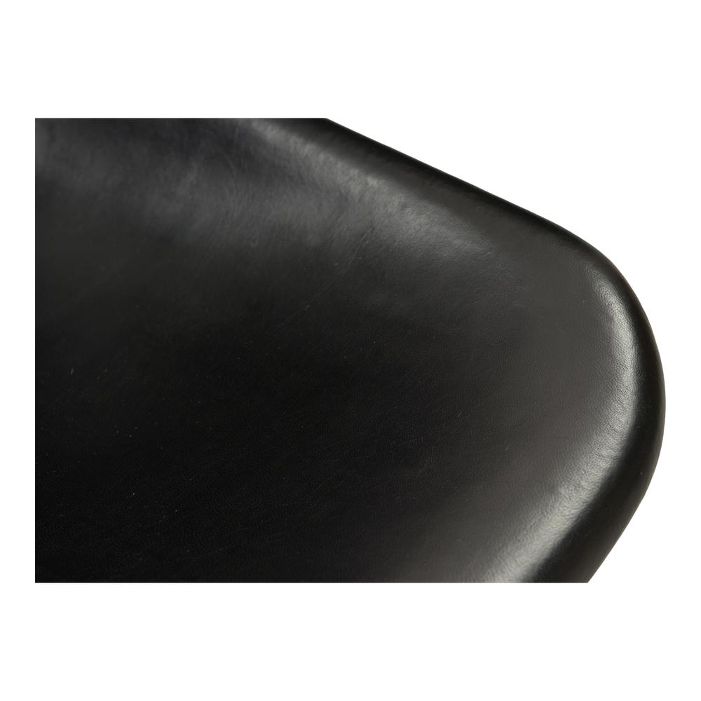 Modern Black Leather Dining Chairs - Set of Two, Belen Kox. Picture 5