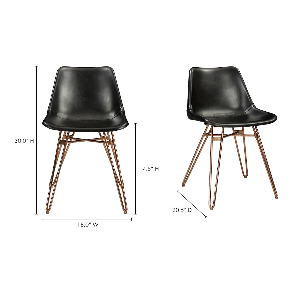 Omni Dining Chair Black-Set Of Two. Picture 9