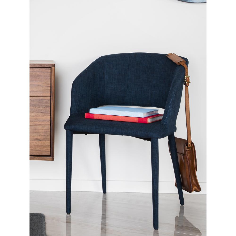 William Dining Chair Navy Blue. Picture 2