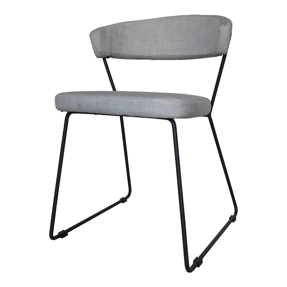 Adria Dining Chair Grey-Set Of Two. Picture 3