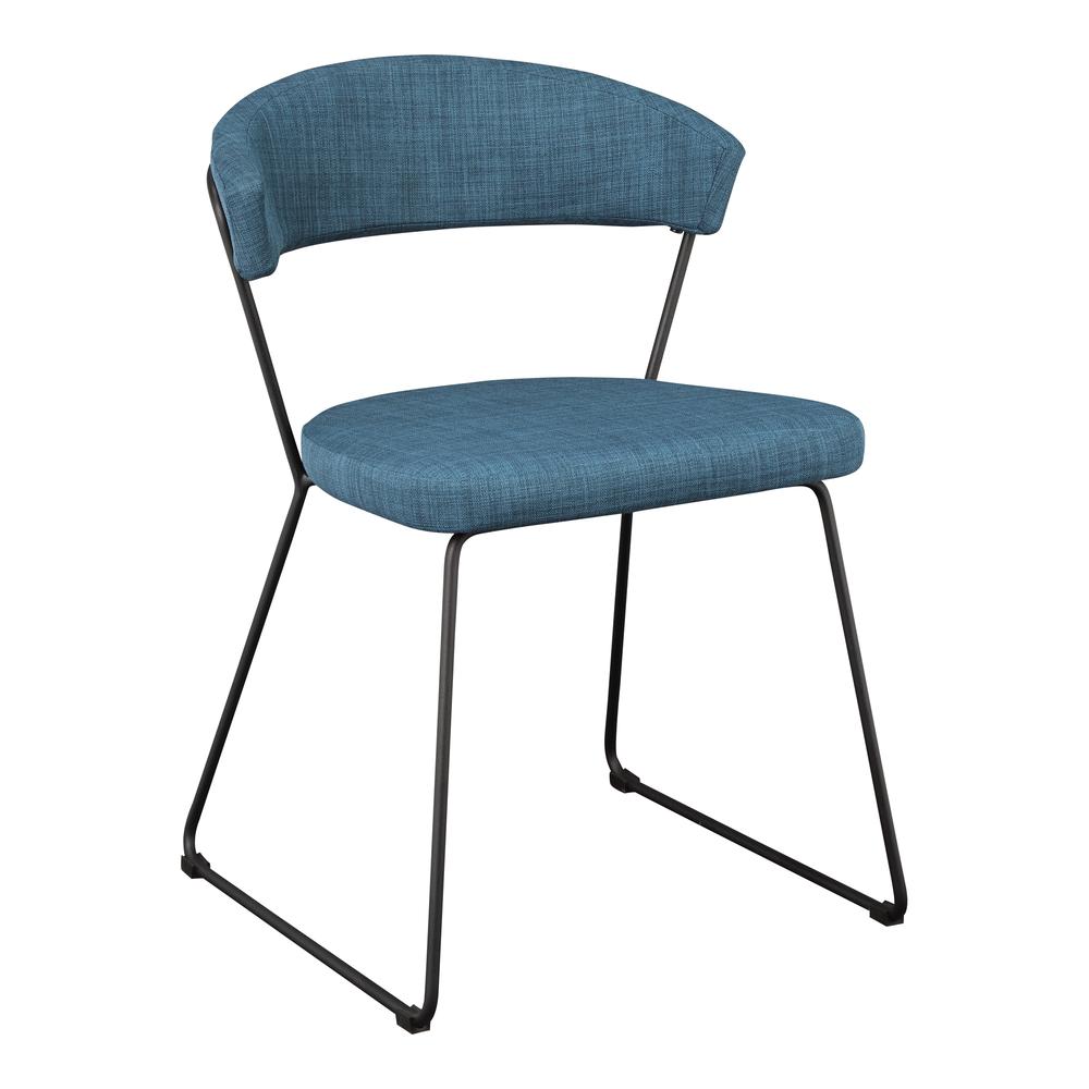 Adria Dining Chair Blue-Set Of Two. Picture 4