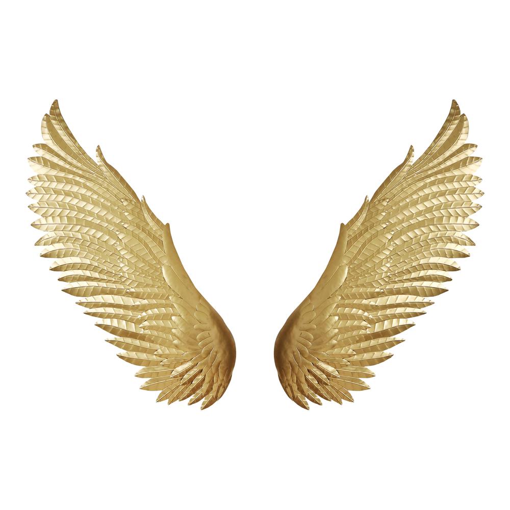 Wings Wall Décor Gold. Picture 1