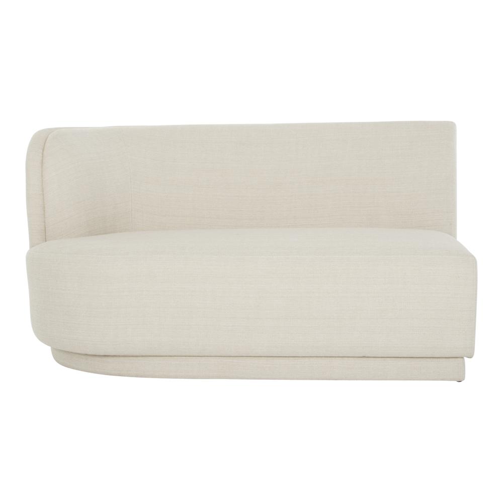Yoon 2 Seat Sofa Right Cream. Picture 1