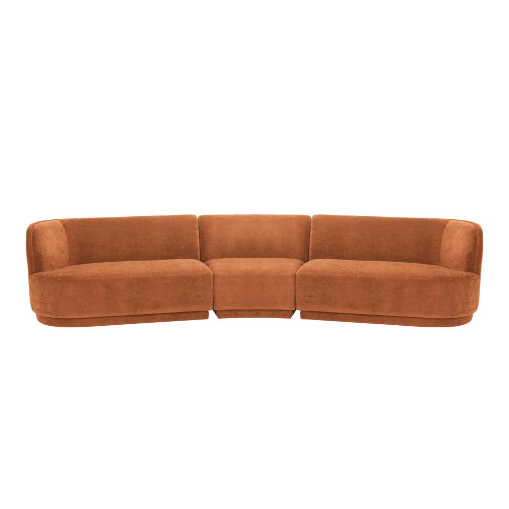 Yoon Compass Modular Sectional Fired Rust. Picture 1