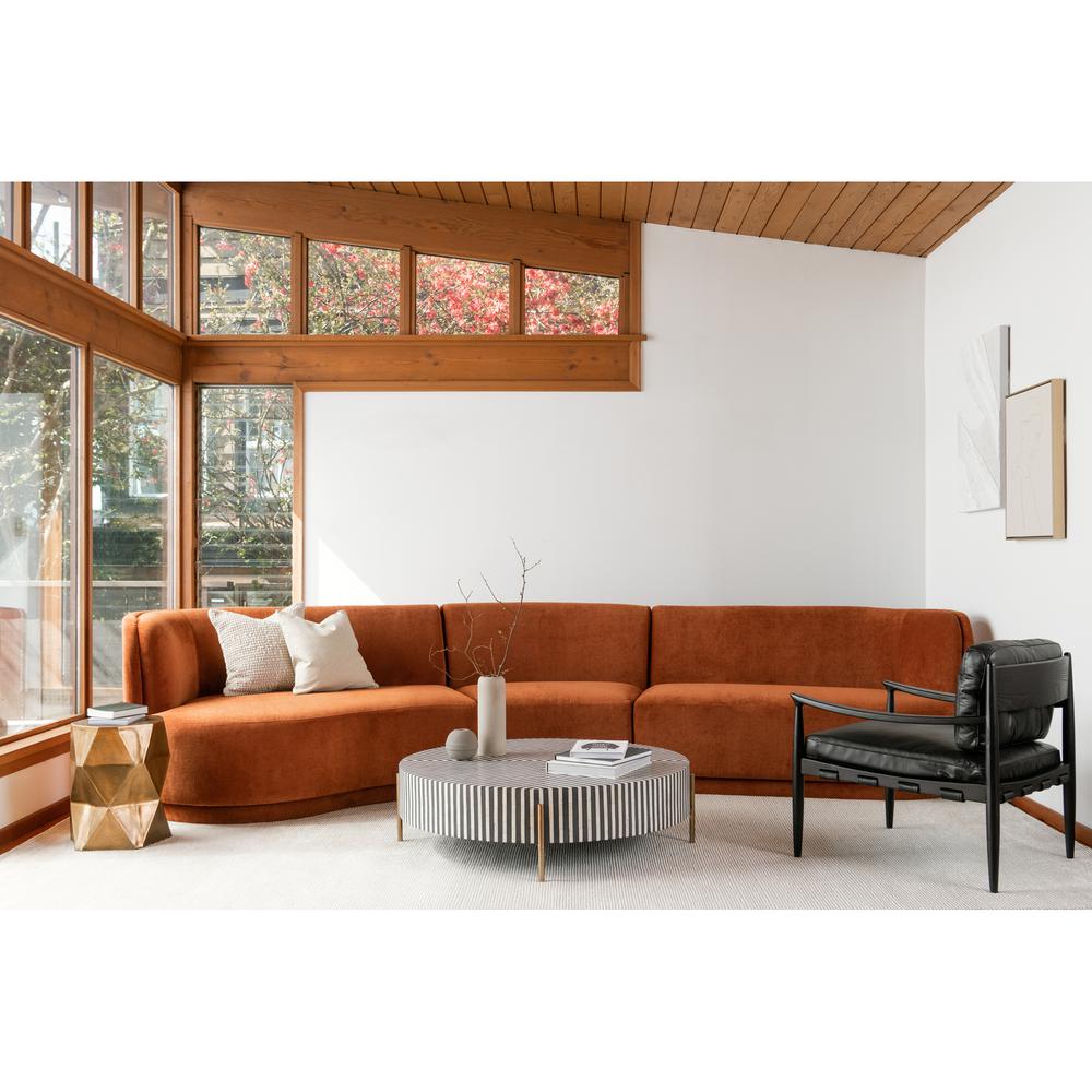 Yoon Compass Modular Sectional Fired Rust. Picture 4