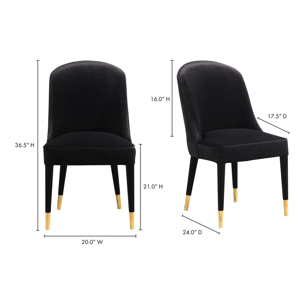 Liberty Dining Chair Black-Set Of Two. Picture 10