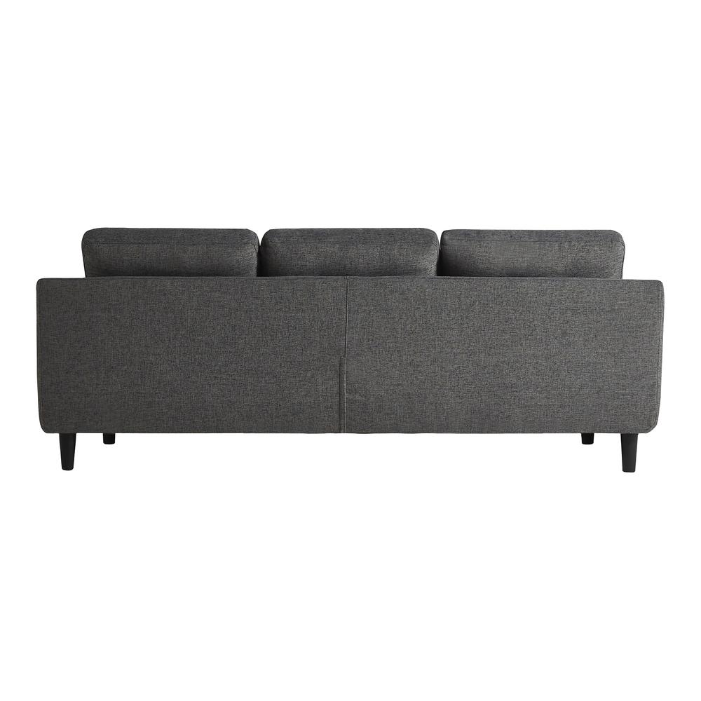 Belagio Sofa Bed With Chaise Charcoal Right. Picture 4