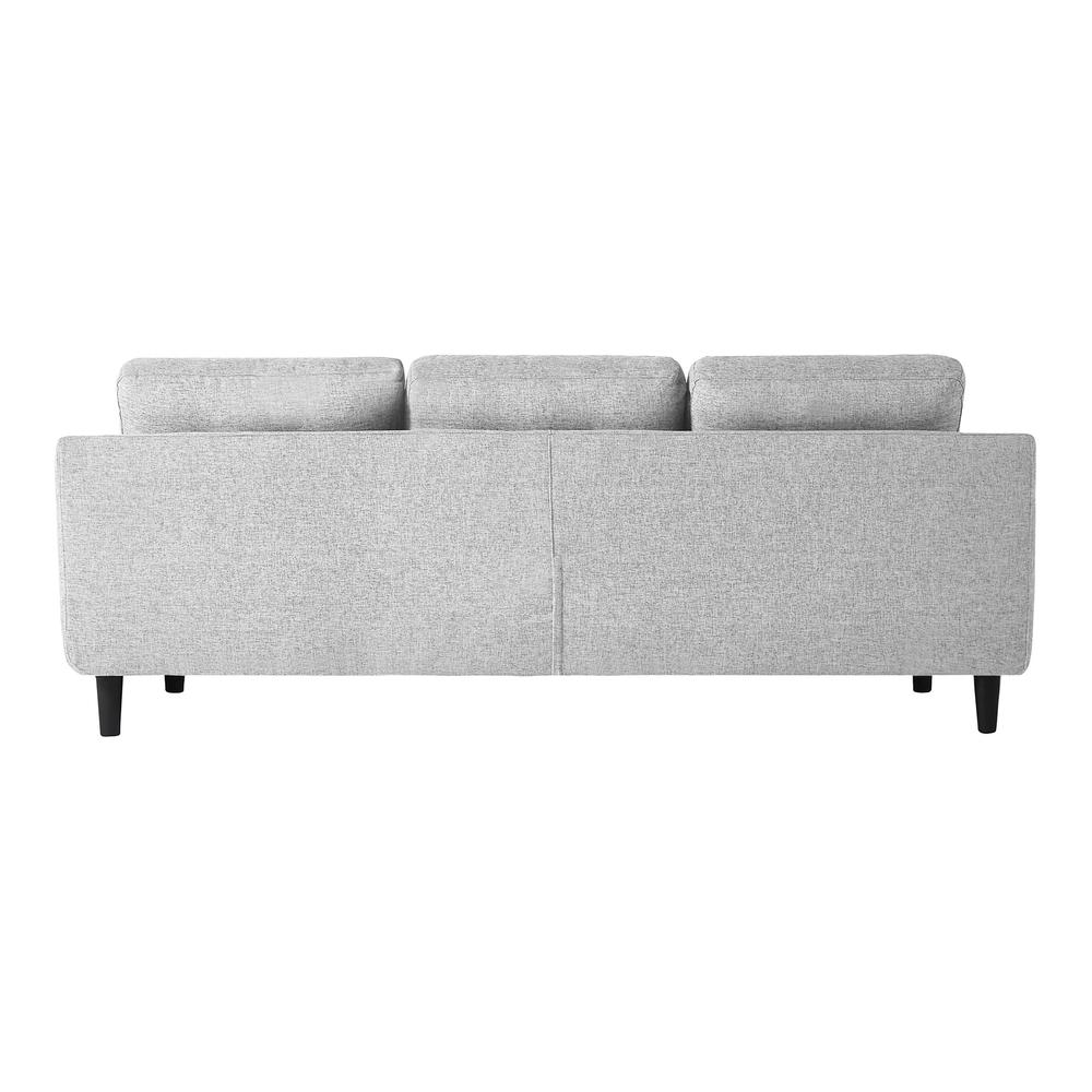 Belagio Sofa Bed With Chaise Light Grey Left. Picture 4