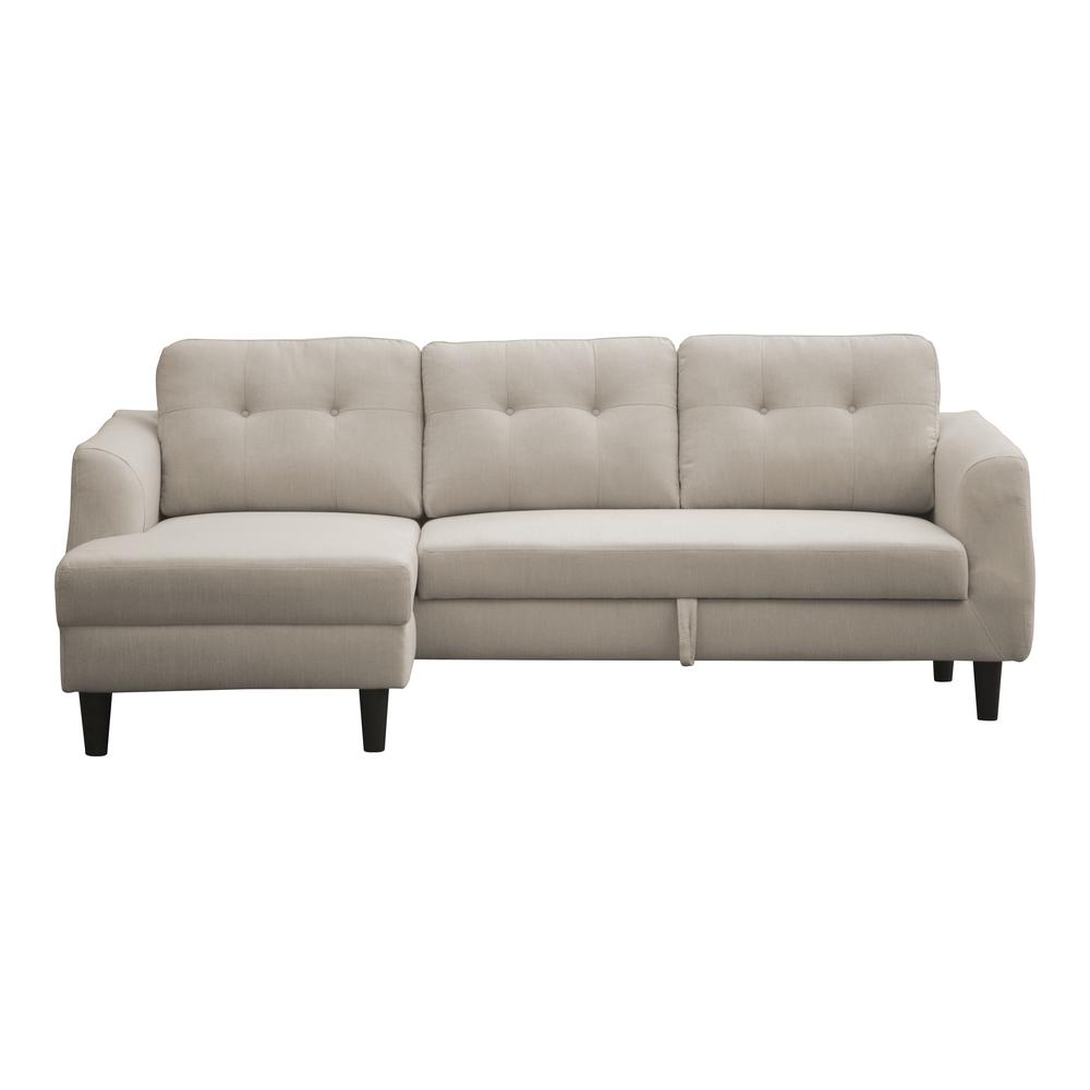 BELAGIO SOFA BED WITH CHAISE BEIGE LEFT. Picture 1