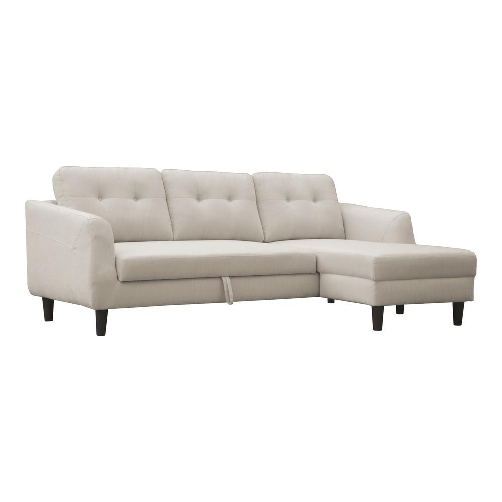 BELAGIO SOFA BED WITH CHAISE BEIGE RIGHT. Picture 2