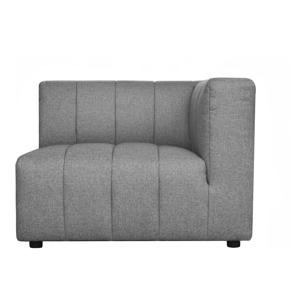 LYRIC ARM CHAIR RIGHT GREY. Picture 1