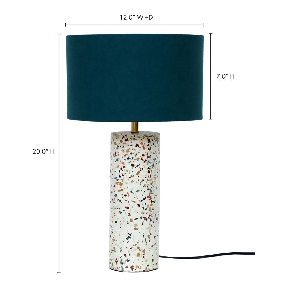 Terrazzo Cylinder Table Lamp. Picture 3