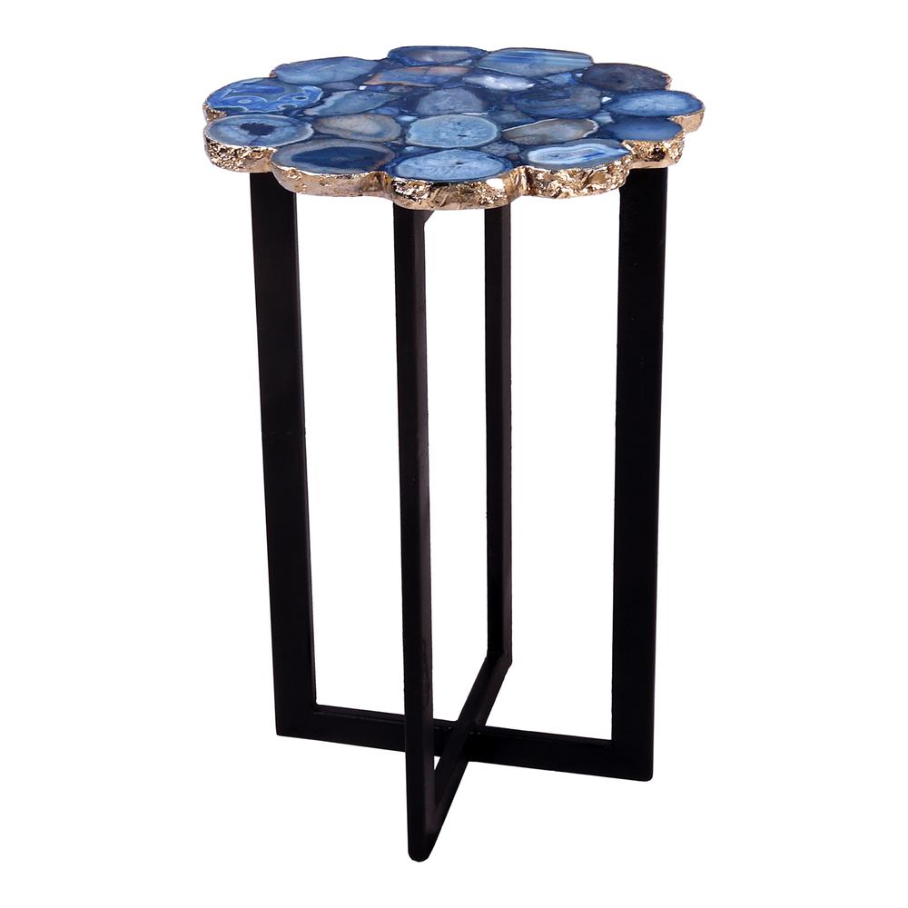Azul Agate Accent Table. Picture 1