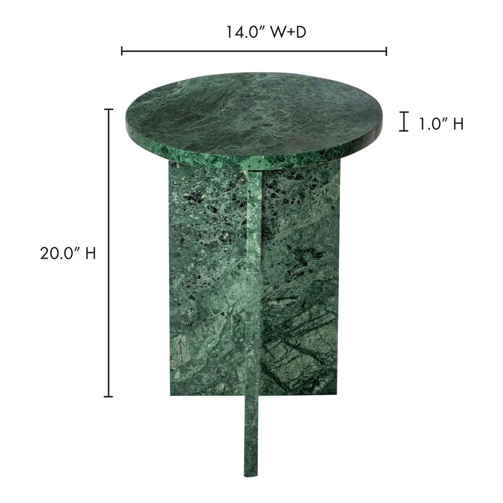Grace Accent Table Green Marble. Picture 9