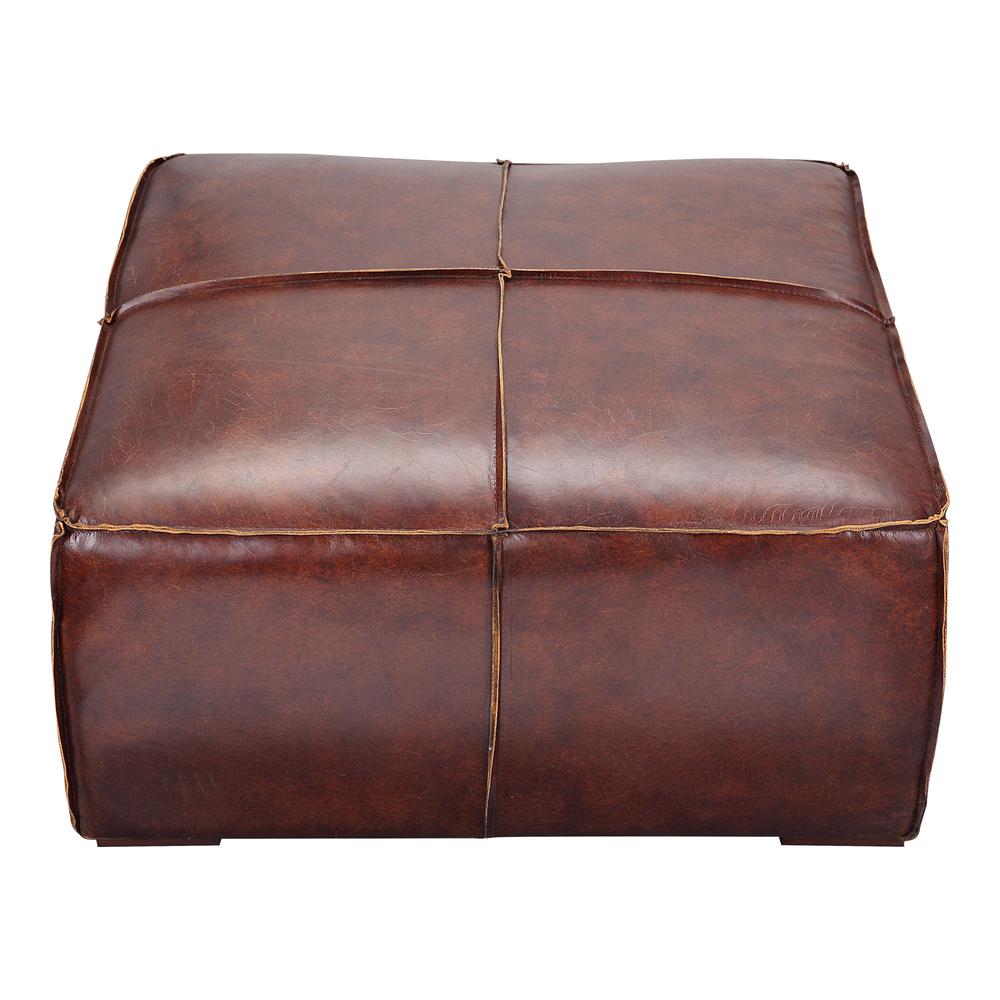 Kapa Ottoman Dark Brown Leather. Picture 3