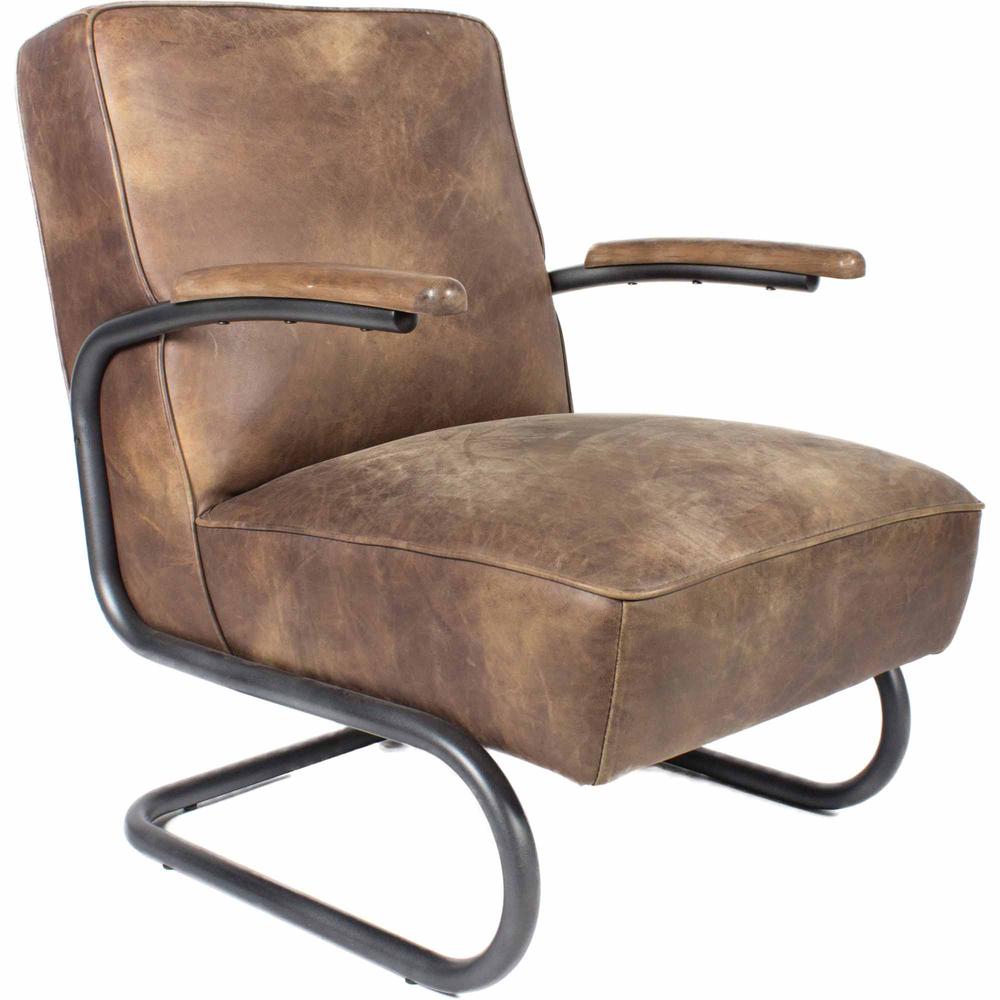 Perth Leather Club Chair - Light Brown, Belen Kox. Picture 3