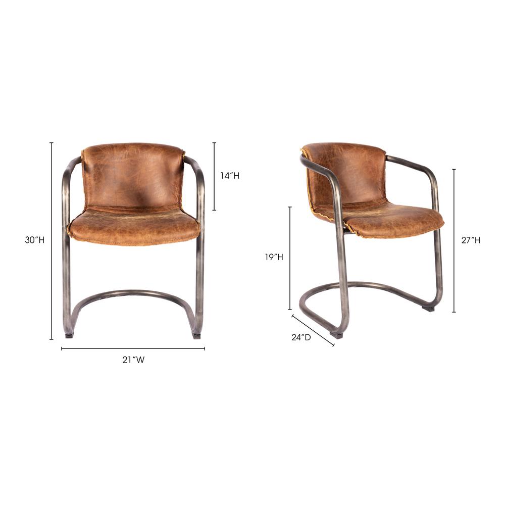 Benedict Dining Chair Light Brown-Set Of Two. Picture 12
