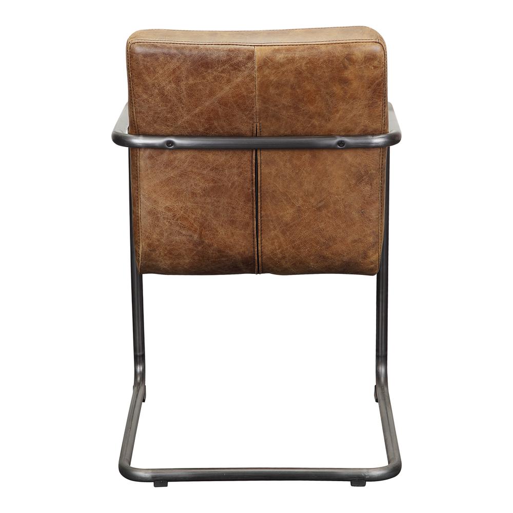 Ansel Rustic Leather Dining Armchair - Light Brown (Set of 2), Belen Kox. Picture 3