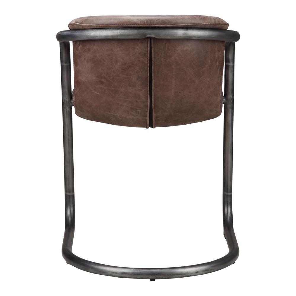 Rustic Brown Leather Dining Chair - Freeman Collection (Set of 2), Belen Kox. Picture 3