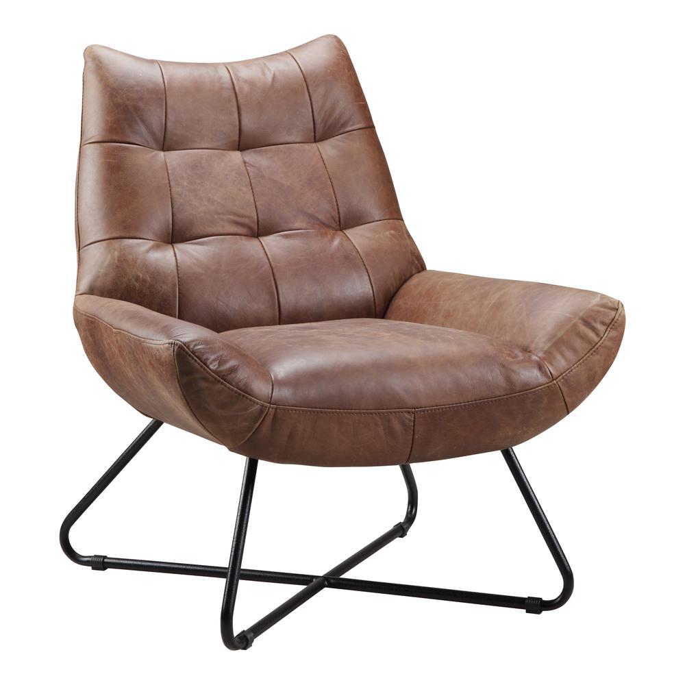 Graduate Lounge Chair, Brown. Picture 2