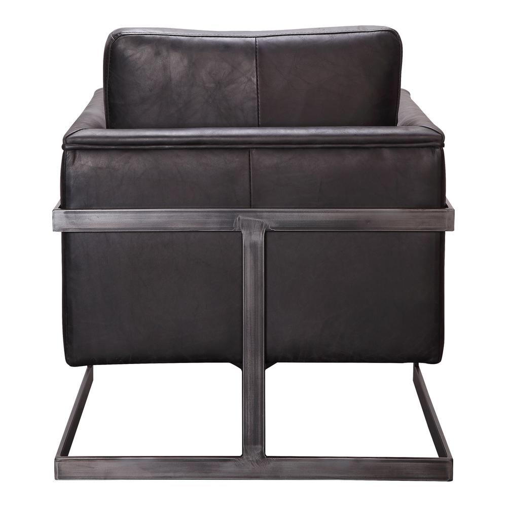 Luxe Black Leather Club Chair - Elite Collection, Belen Kox. Picture 1