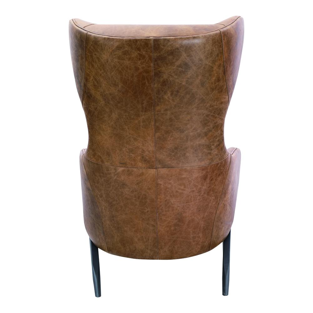 Amos Leather Accent Chair. Picture 4
